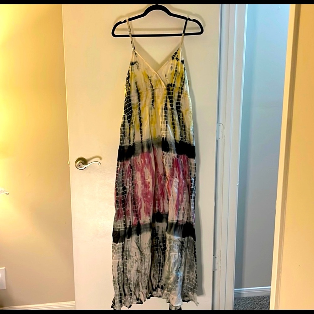CHAUDRY KC Tie Dye Size Medium Maxi Dress
